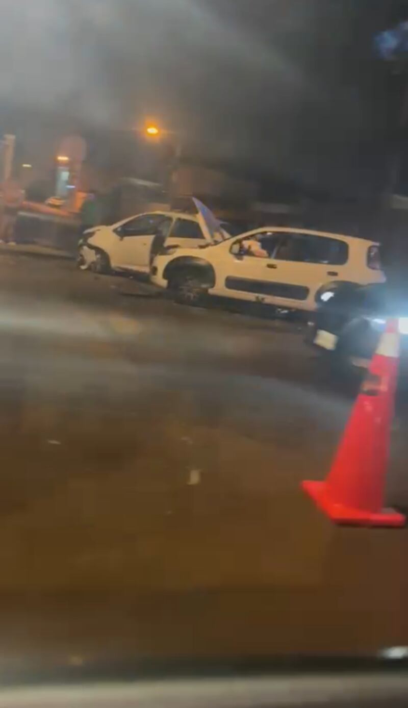 fuerte accidente
