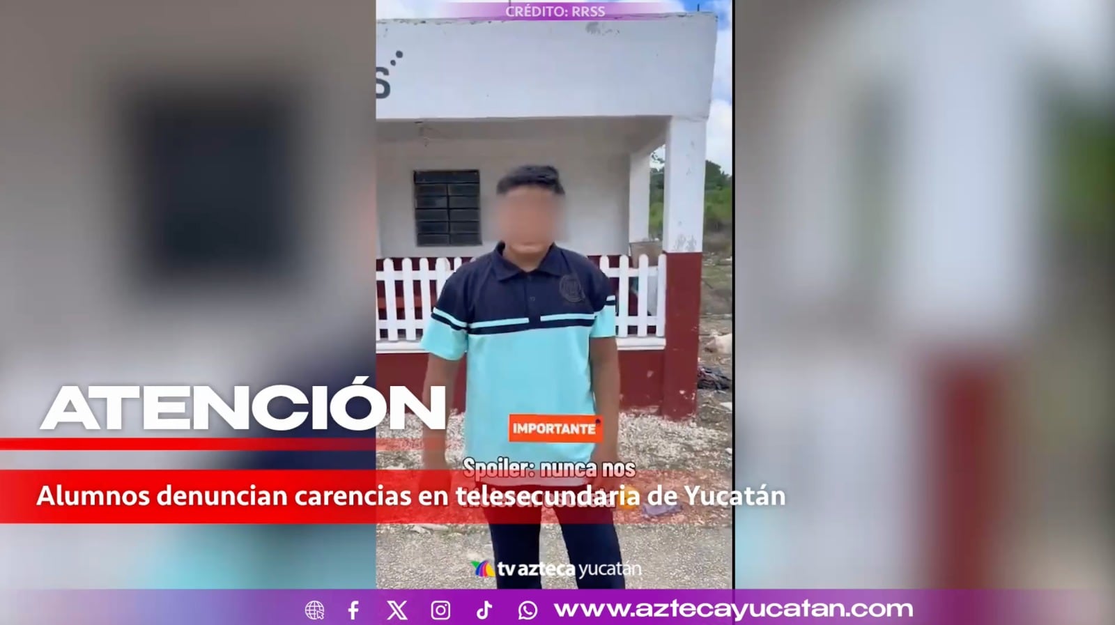 Alumnos denuncian CARENCIAS en la Telesecundaria Carlos Monsiváis y piden a Díaz Mena que haga algo