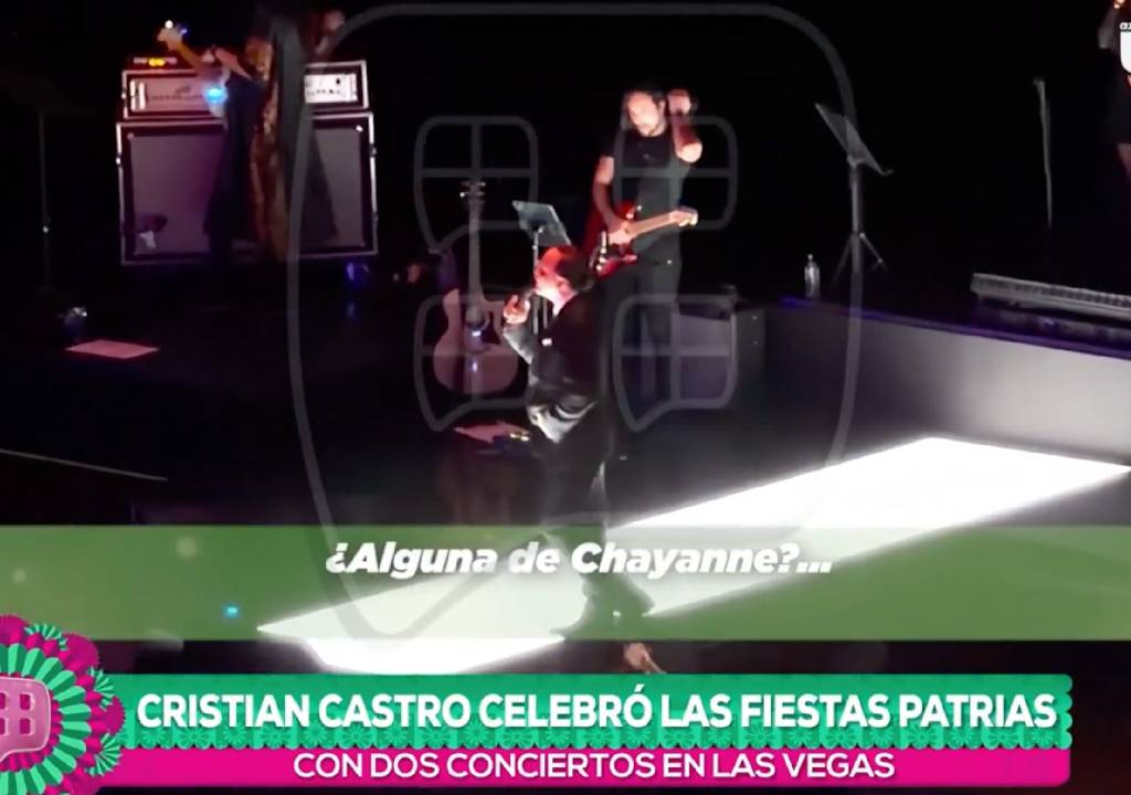 Cristian Castro ‘da el grito’ en Las Vegas; así fue su presentación