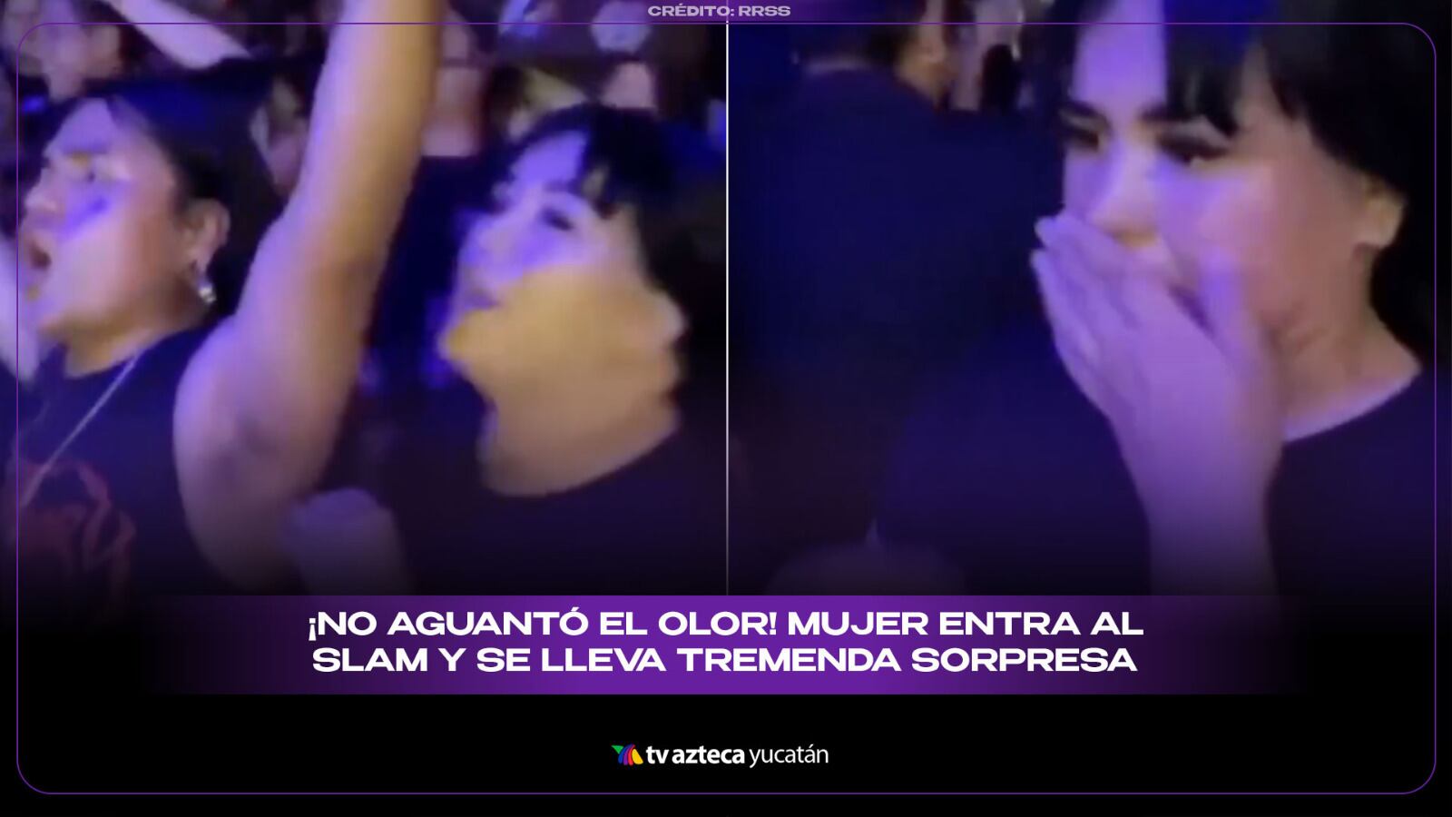 Mujer va al slam y termina ASQUEADA por un fuerte tufo; su reacción quedó grabada en video