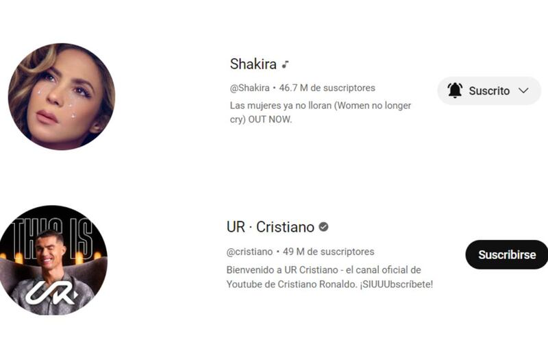 A estos artistas ha superado Cristiano Ronaldo en YouTube