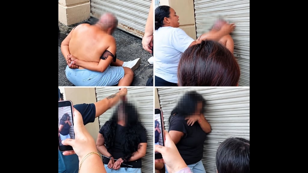 ¡Furiosos! Atrapan y RAPAN a mujer acusada de robar peatones en el Centro Histórico; video se hace viral