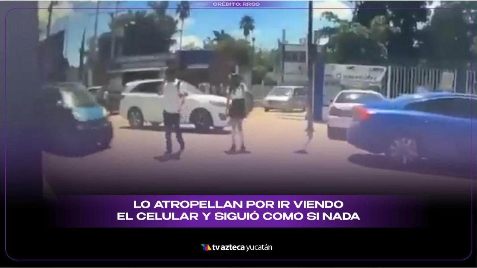 Estudiante es ATROPELLADO al salir de clase; iba con el celular en la mano: VIDEO