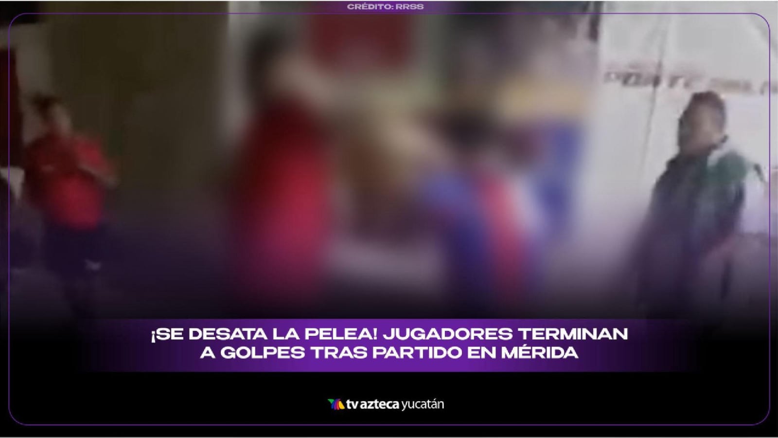 ¡Se desata pelea! Jugadores termina a golp3s tras partido de futbol en Mérida (+VIDEO)