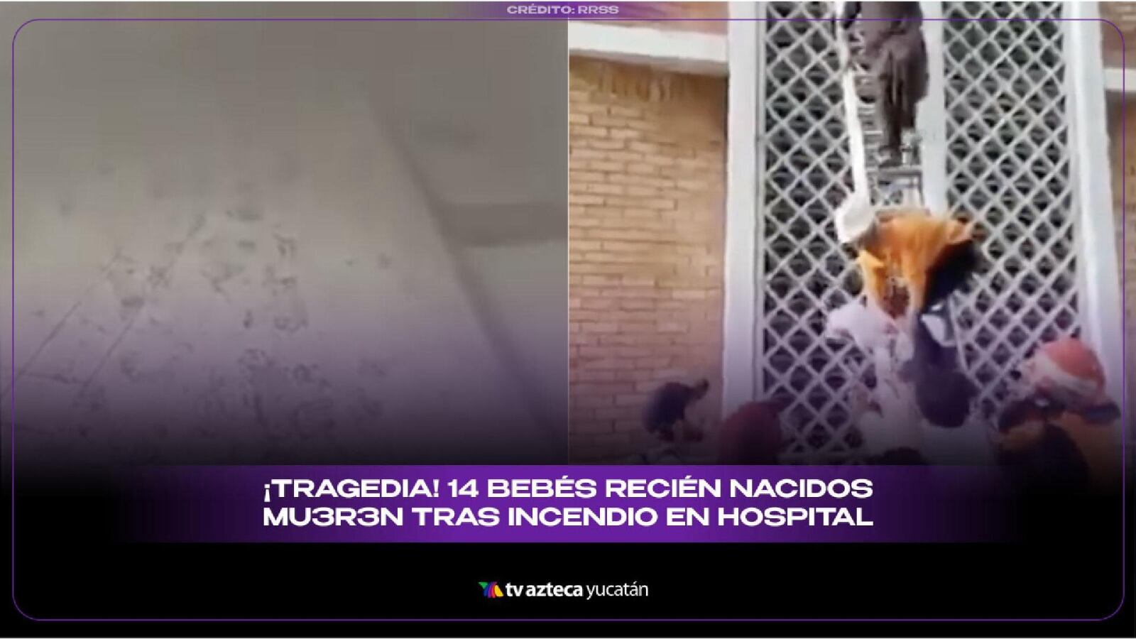 ¡Tragedia! Reportan la MU3RTE de 14 bebés recién nacidos tras INCENDIO en hospital (+VIDEO)