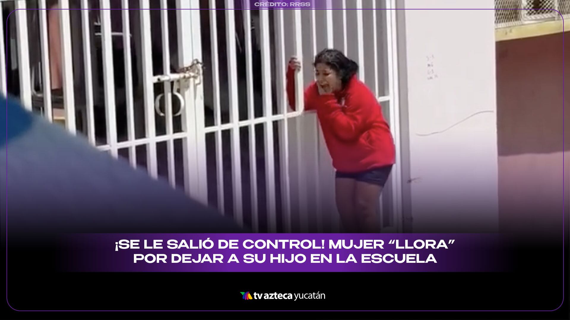 ¡SEÑORA, CÁLMESE! Mujer LLORA al dejar a su hijo en su primer día de clases (VIDEO)