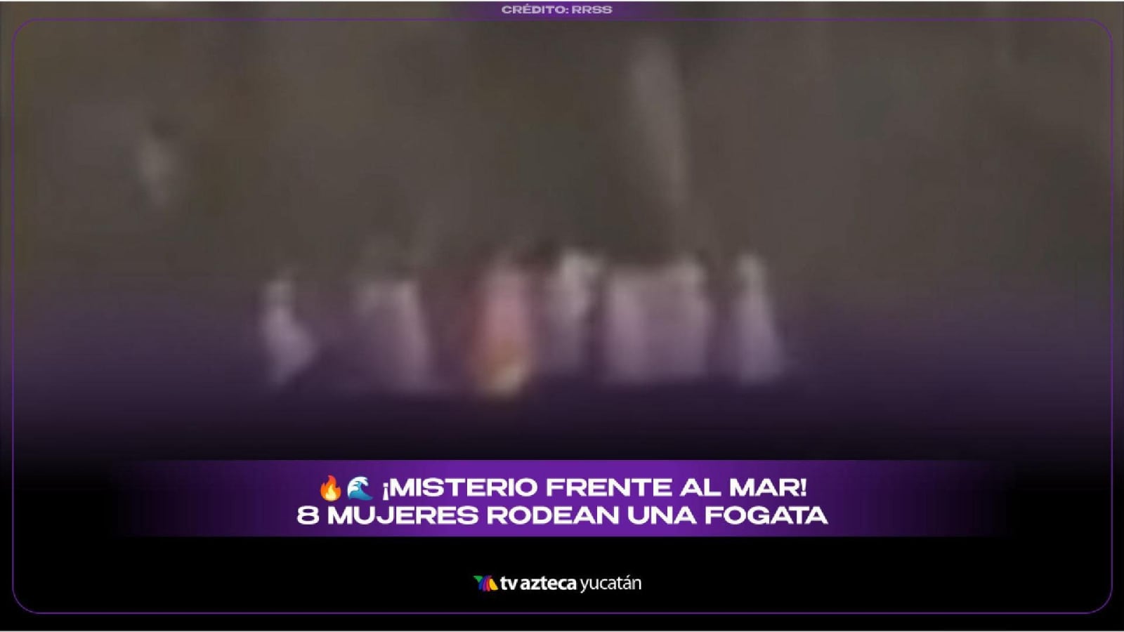 ¿Son brujas? Captan a 8 mujeres vestidas de blanco frente a la playa; video causa TEMOR en redes