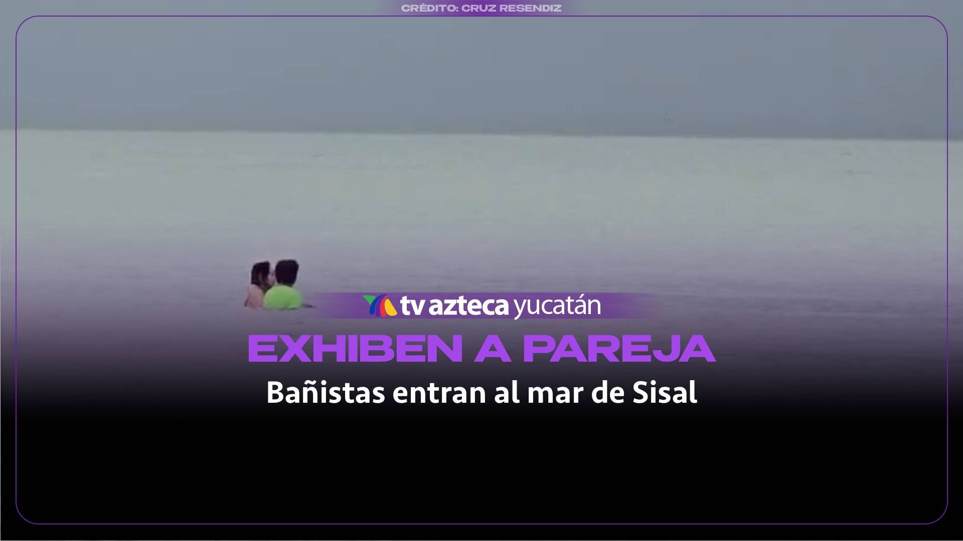 Exhiben a PAREJA metiéndose al mar de Sisal en medio de advertencias por huracán ‘Isaías’ (+VIDEO)