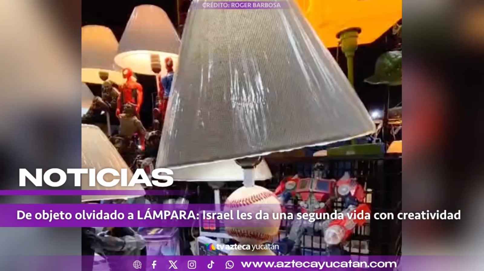 Dan segunda oportunidad a objetos que ya no utilizamos y las vuelven lamparas recicladas