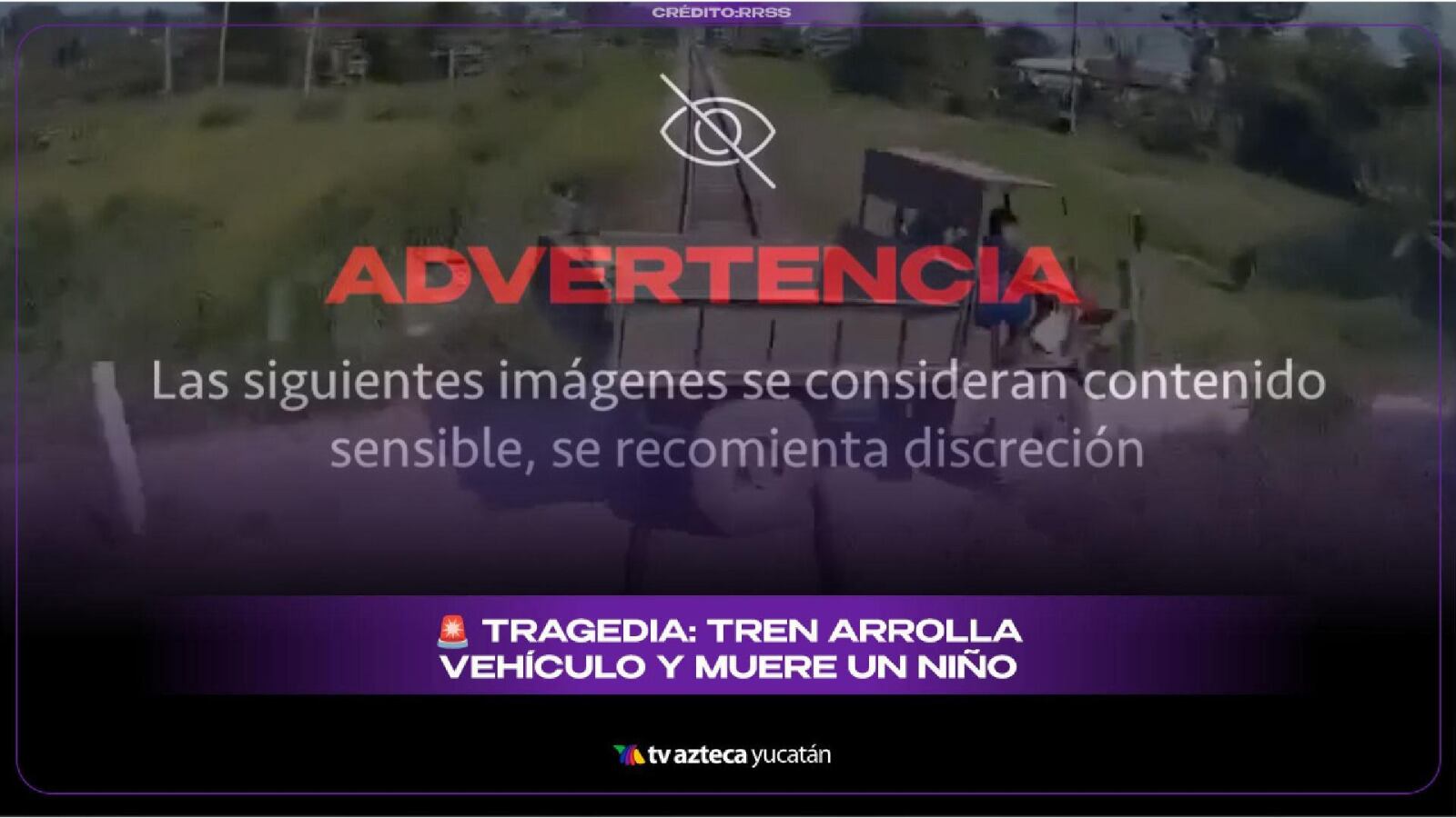 Abuelito intenta cruzar las vías del tren y termina siendo EMBESTIDO; su nieto murió en el lugar: VIDEO