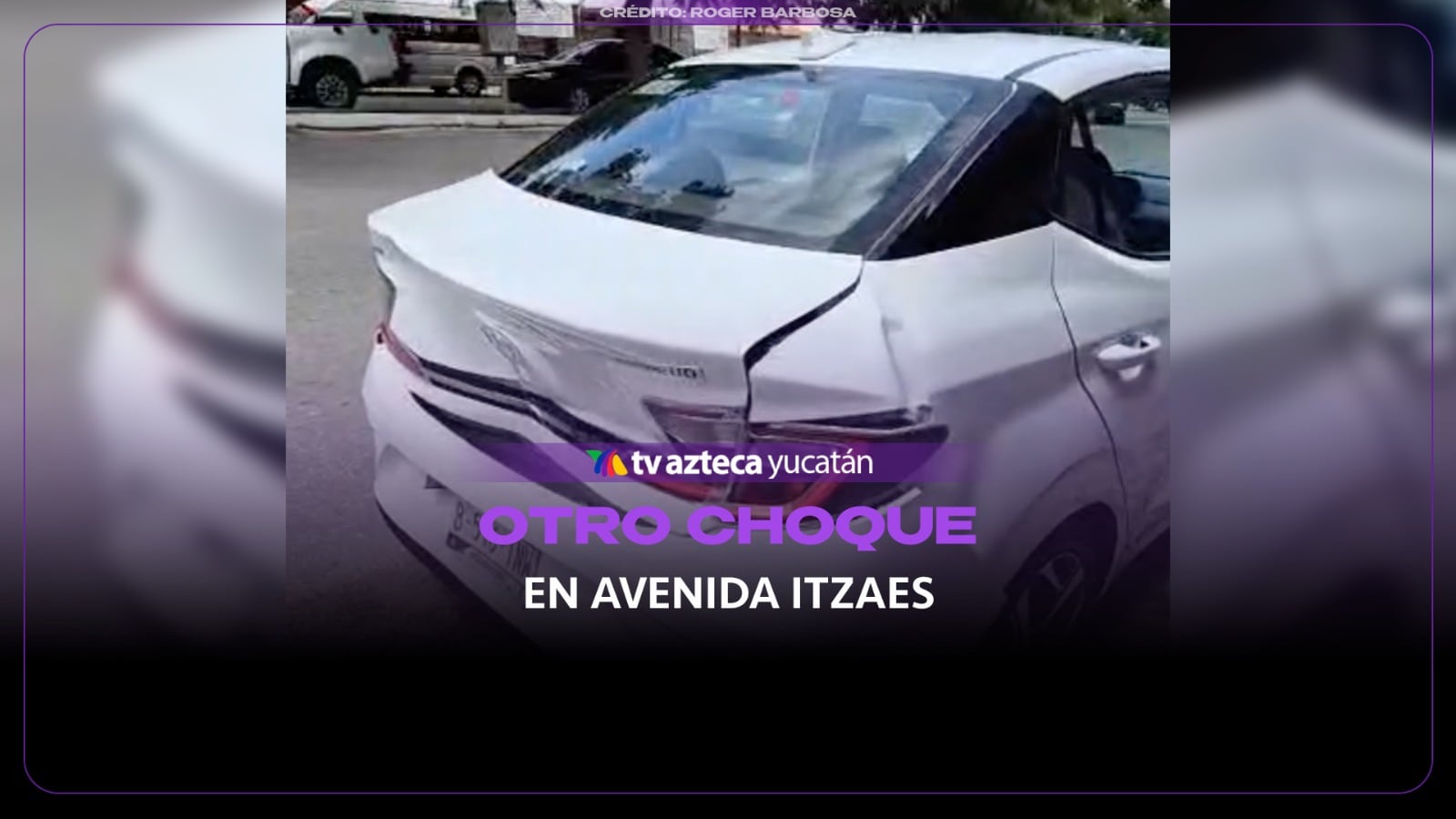 Terminó con el auto DESTROZADO tras chocar por alcance en la avenida Itzaes; ¿hay heridos?