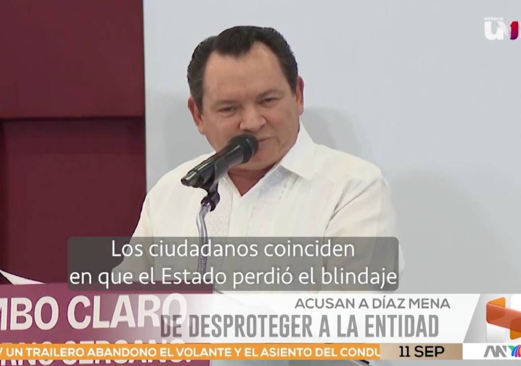 A casi 2 años de gobierno, yucatecos se sienten inseguros con Joaquín Díaz Mena al mando