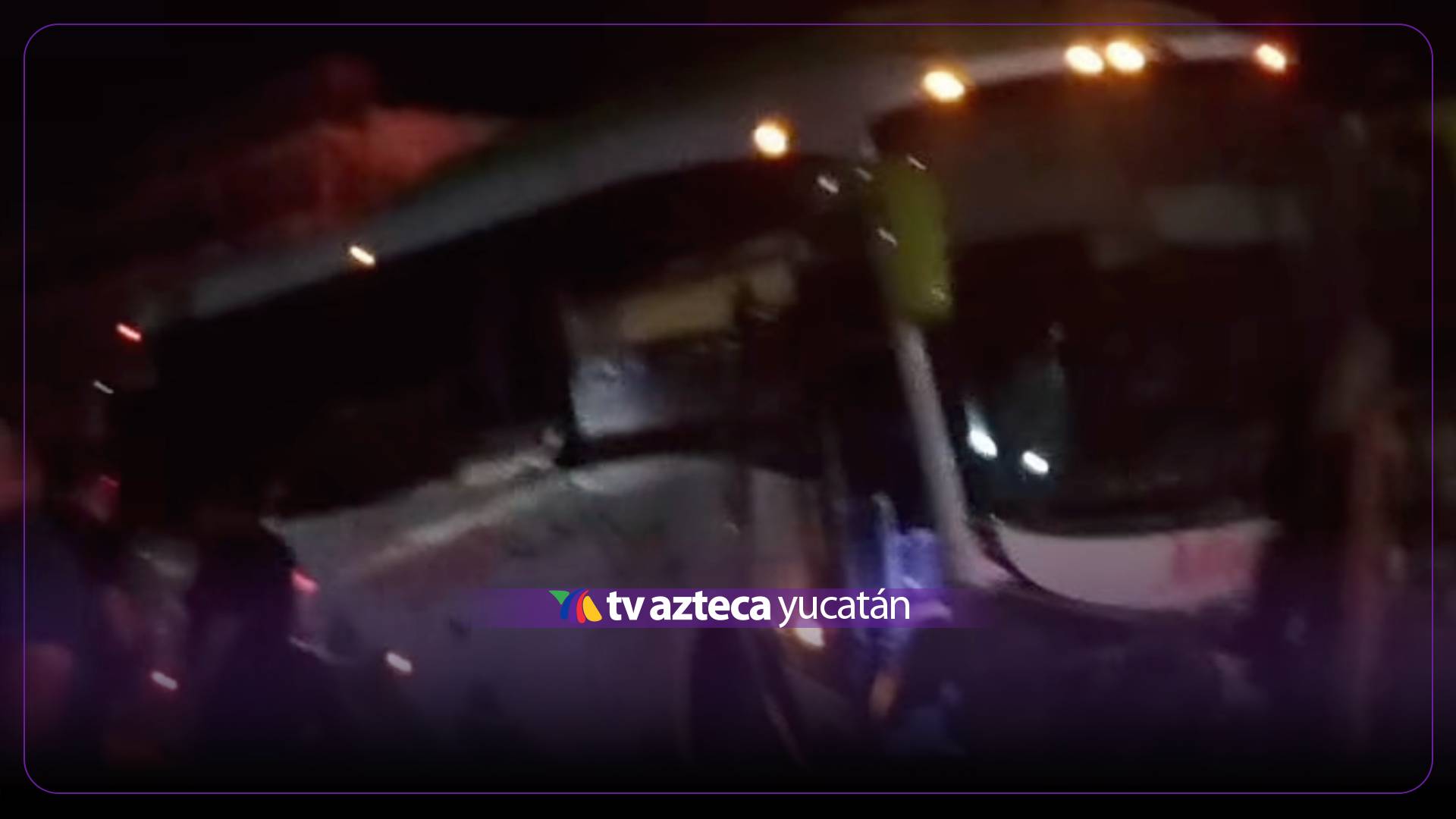 ÚLTIMA HORA: Camión de pasajeros SE ESTRELLA en Muna, Yucatán, hay un MUERTO y más de 20 heridos; esto se sabe