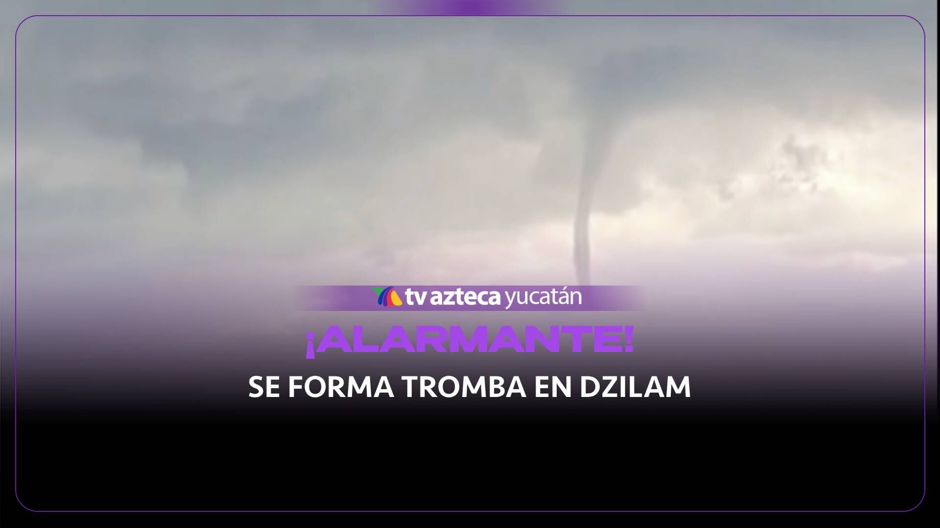 ¡Oleaje PELIGROSO! Captan formación de tromba marina en Dzilam de Bravo (+Video)