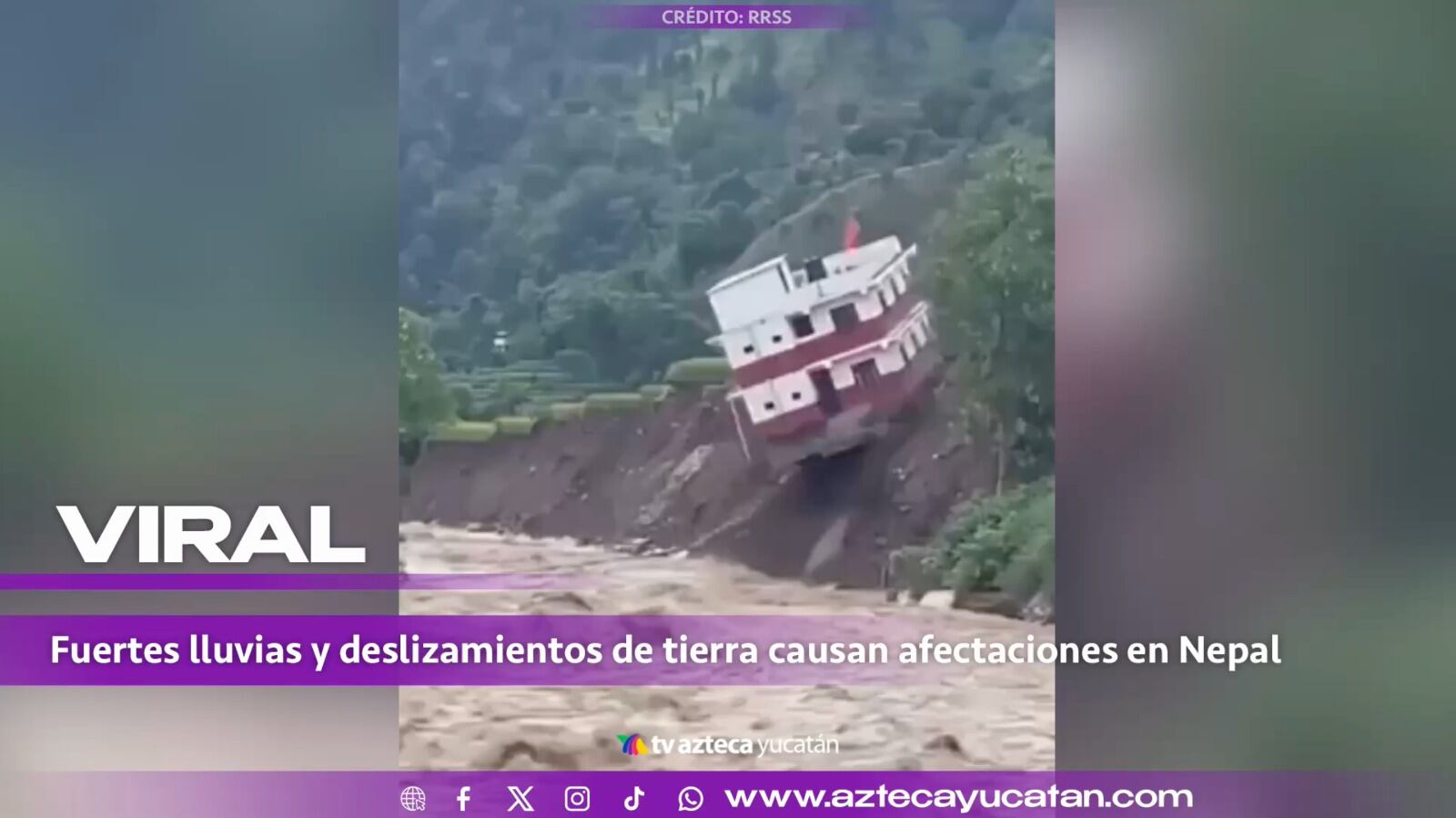 Así se vivieron las fuertes lluvias y deslizamientos de tierra en Nepal que dejaron 21 muertos: FUERTES VIDEOS