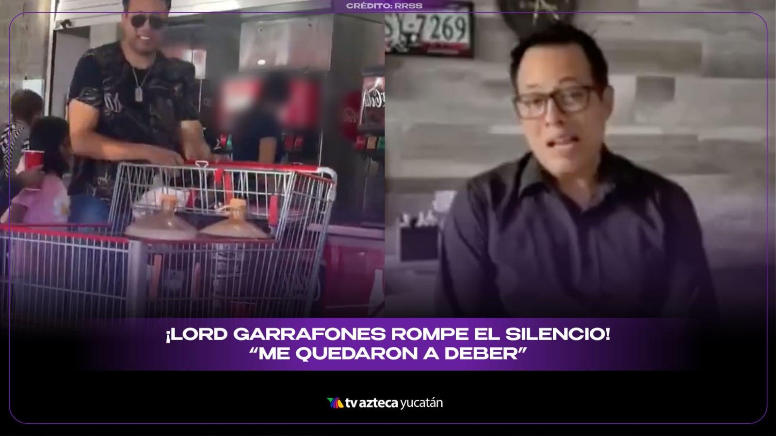 ‘Y me quedaron a deber’: Lord GARRAFONES rompe el silencio y revela POR QUÉ el refill de 40 litros de refresco