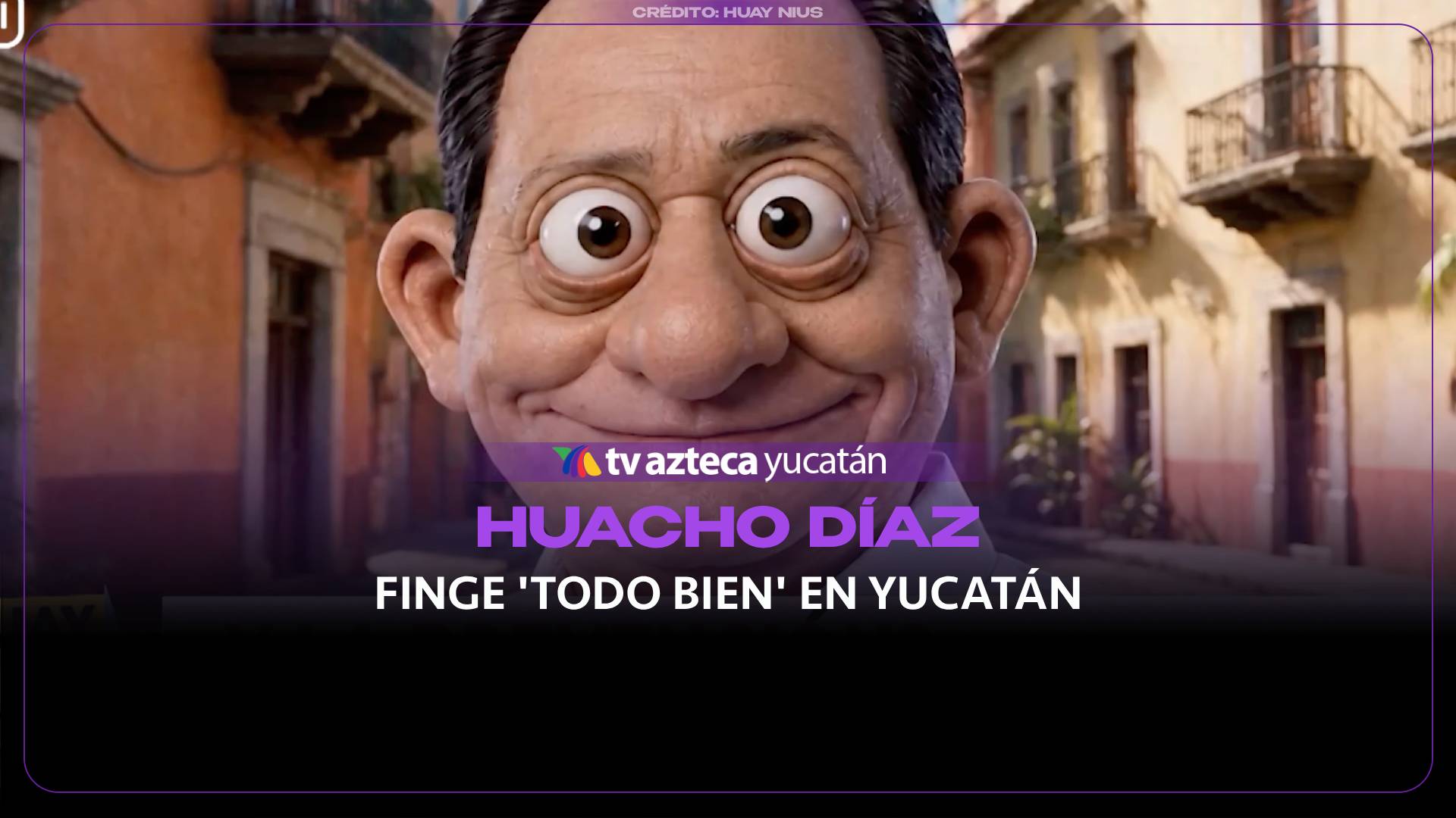 Mientras la violencia se hace presente en Yucatán, ‘Huacho’ Díaz Mena finge que todo está bien