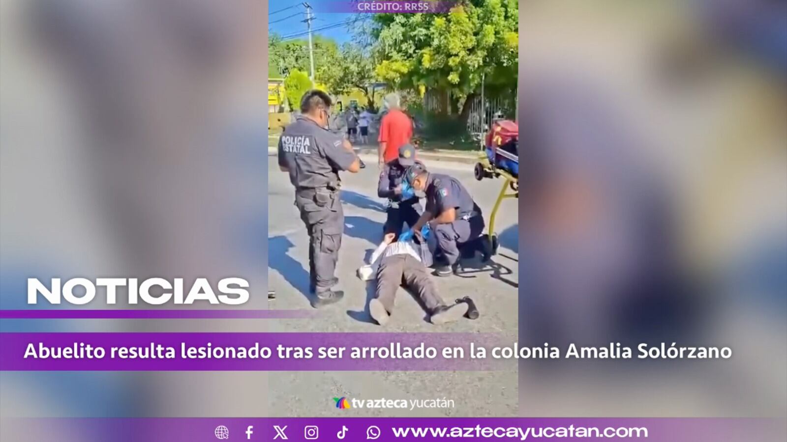 Filtran video de adulto mayor ATROPELLADO al intentar cruzar las calles de la Amalia Solórzano