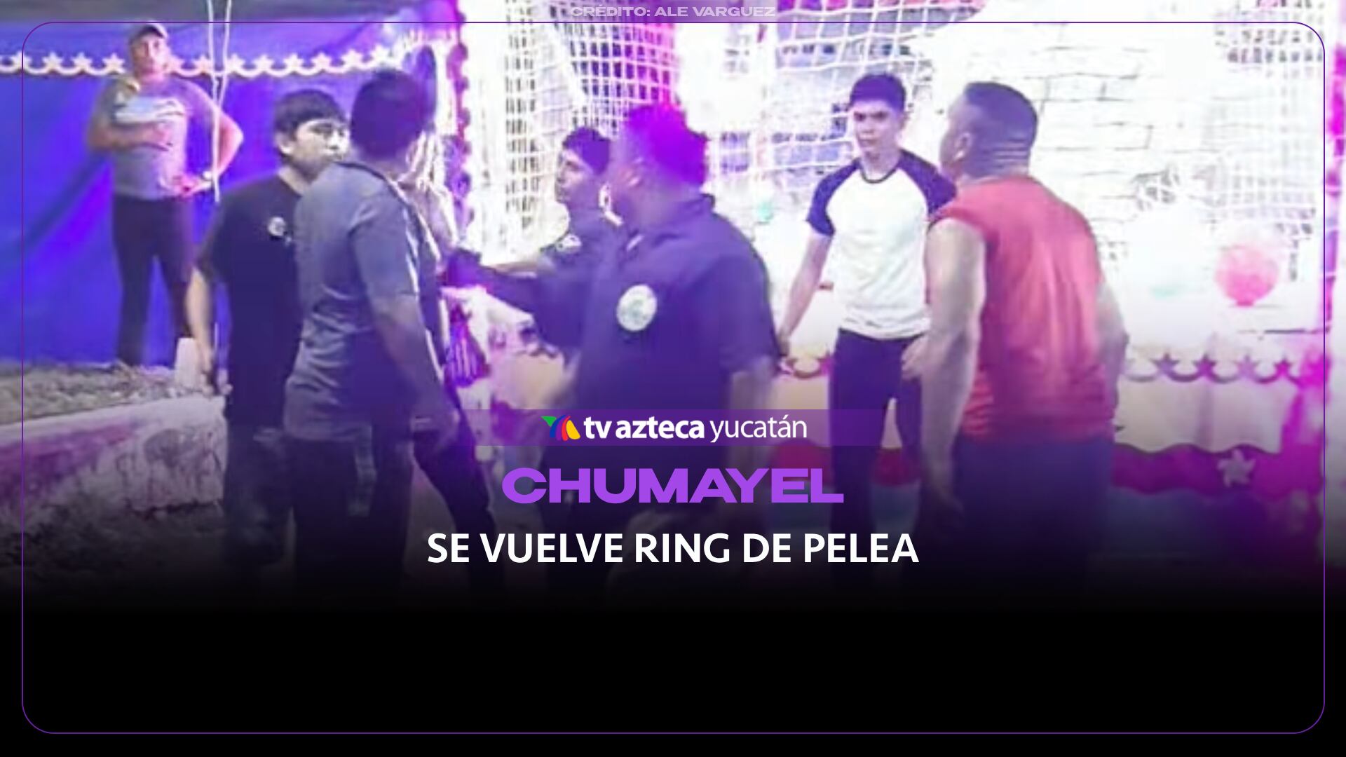 Van a la corrida en Chumayel y terminan AGARRÁNDOSE a golpes; todo quedó grabado