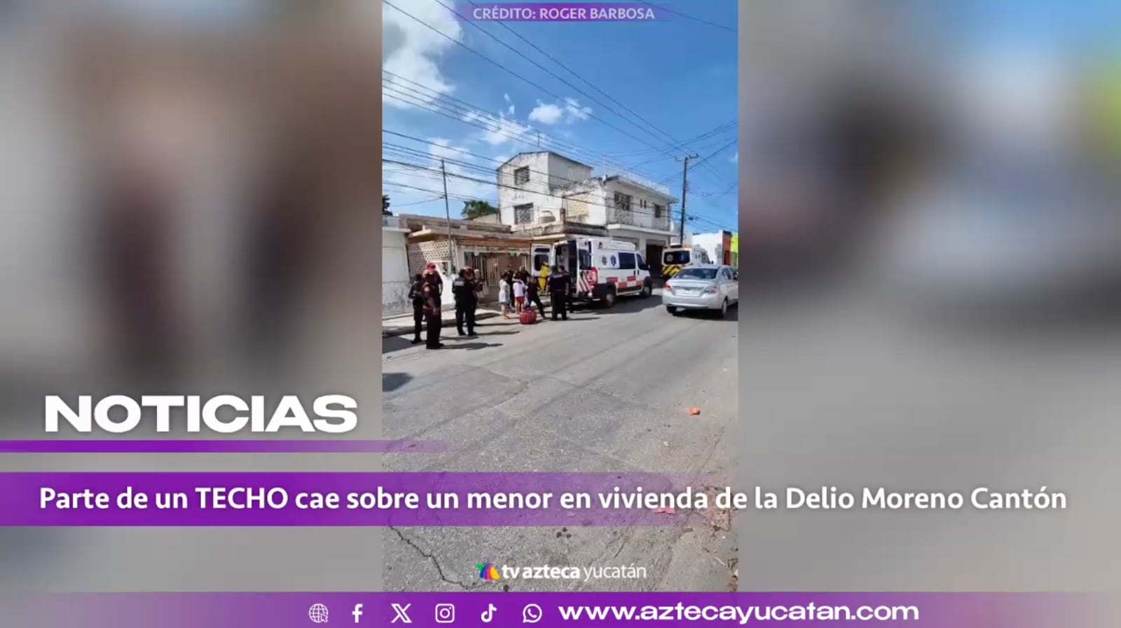 Ocurrió en la Delio Moreno Cantón: Menor TERMINA EN EL HOSPITAL tras caerle un pedazo de techo en la cabeza