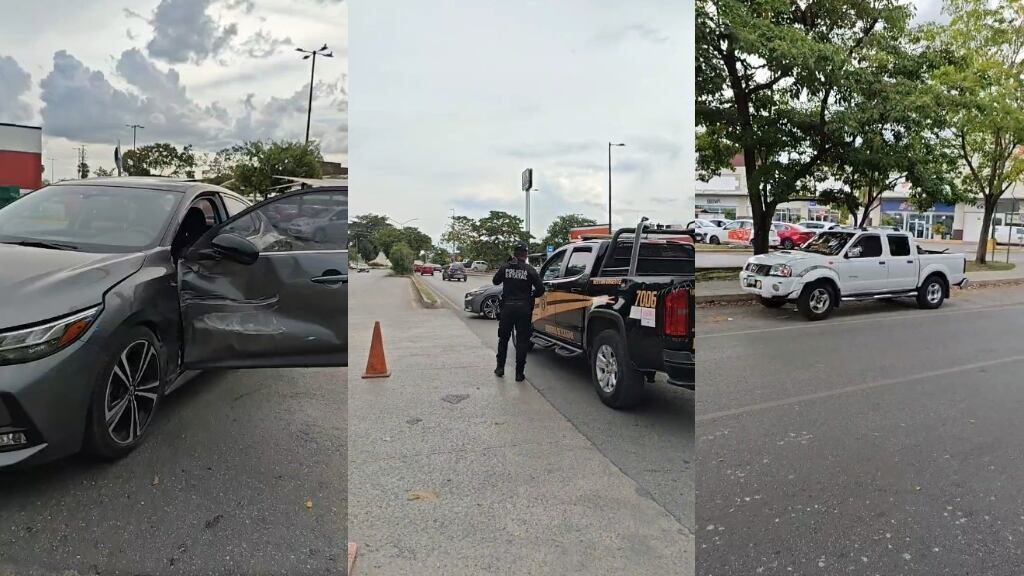 Caos vial en la colonia Itzimná por CHOQUE entre dos vehículos; ¿Hay heridos?