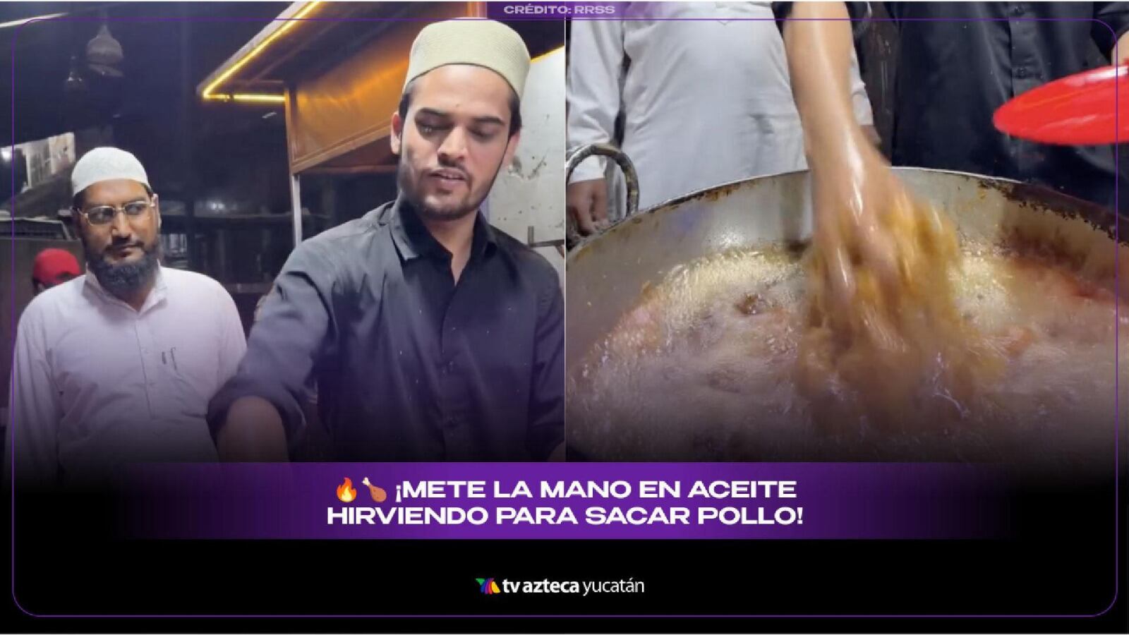 Hombre mete la mano en ACEITE HIRVIENDO y lo que pasa después deja a todos en shock: VIDEO