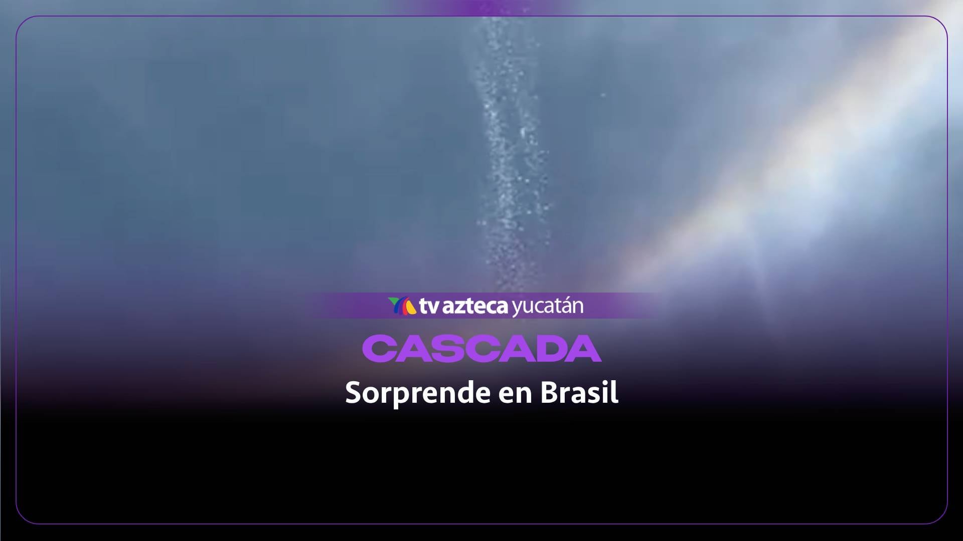 ¿Una cascada que cae de las nubes? Impresionante ilusión óptica se ha vuelto viral (+Video)