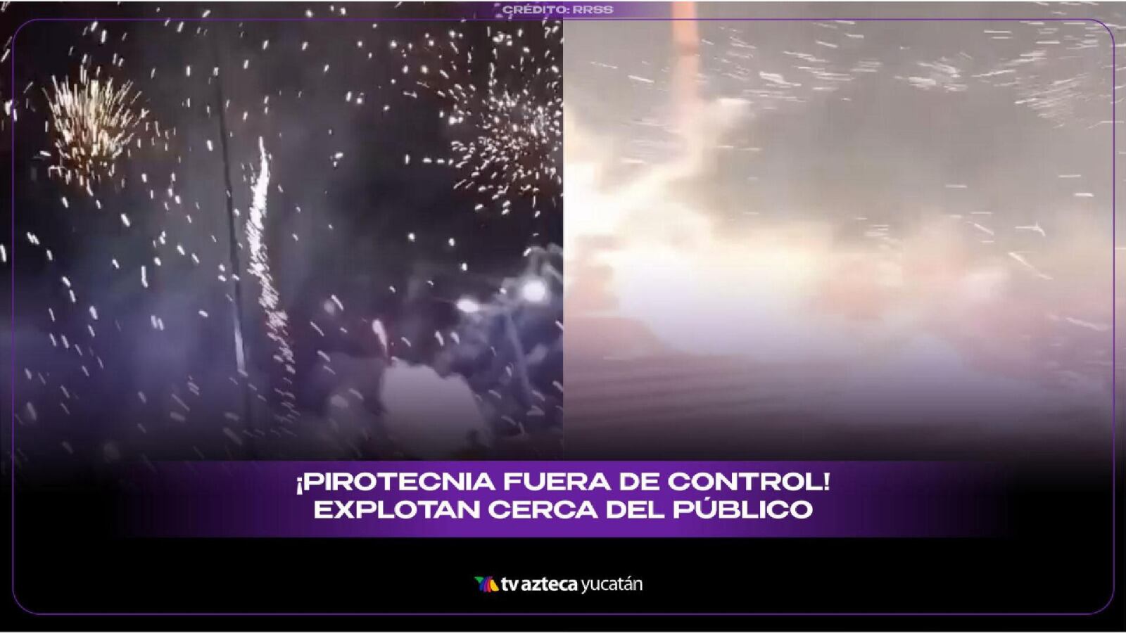 VIDEO: Pirotecnia fuera de control explota cerca de público en el Grito de Independencia; hay heridos