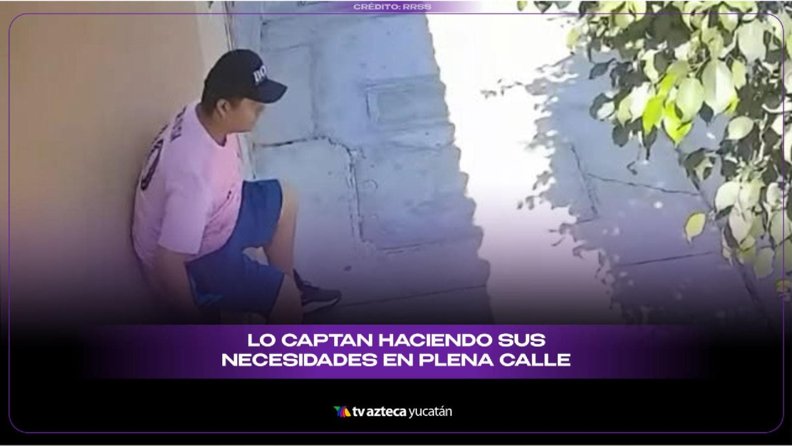 Cachan a hombre con diarrea en jardinera; video causa debate en redes
