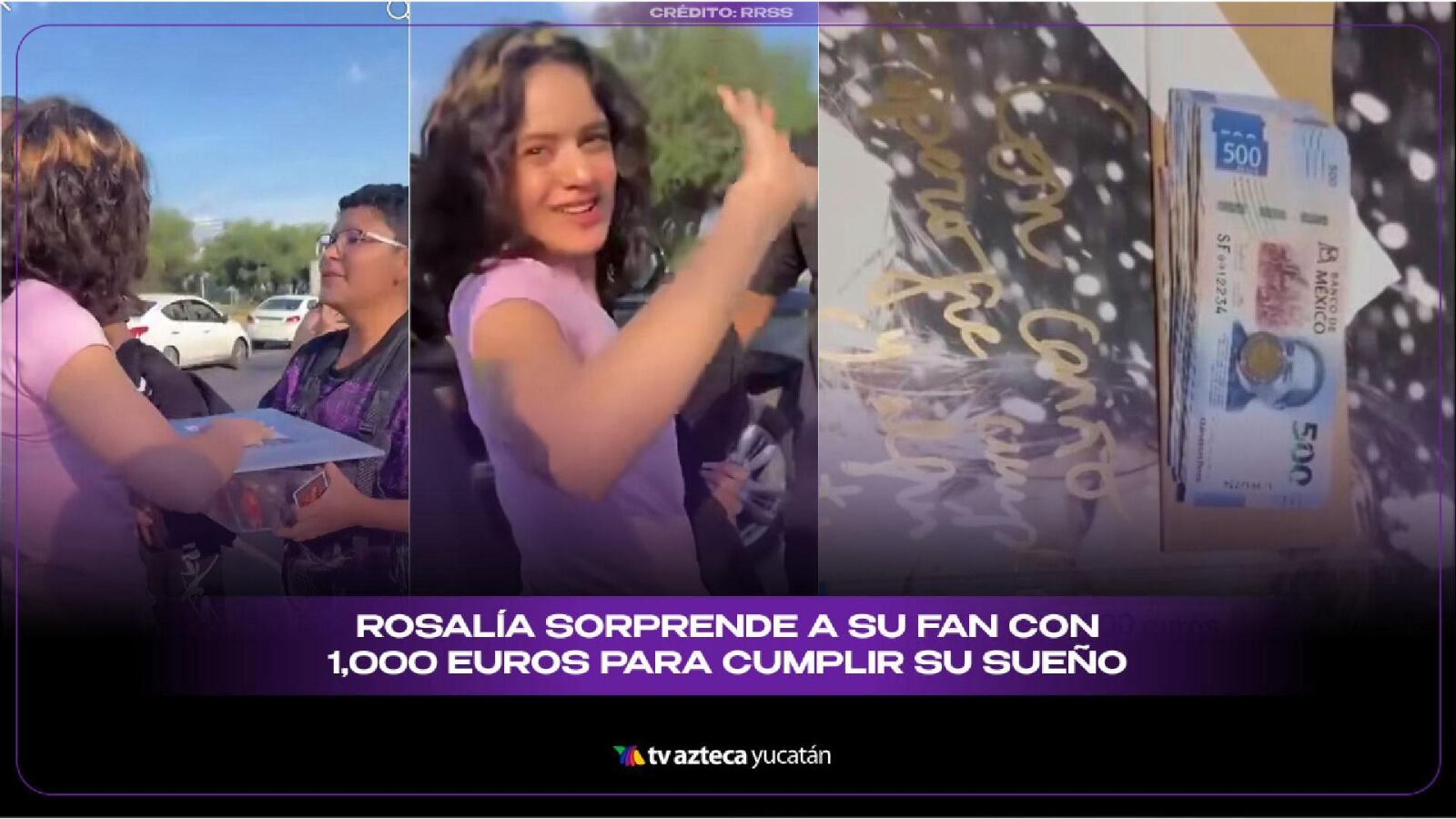 Rosalía regala MIL EUROS a fan y esta es la PODEROSA razón; video CONMUEVE a todos